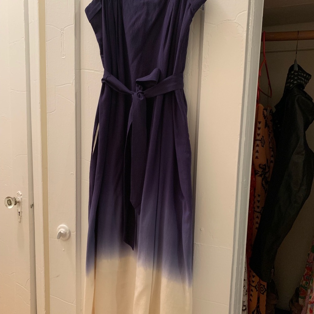 Marc by Marc Jacobs indigo dyed silk/cotton dress - Picture 2 of 6